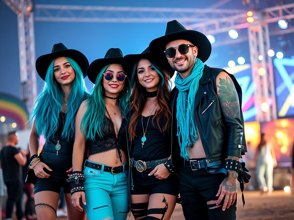 floriiasi.ro | Cum să porți turcoazul în outfit-uri rock