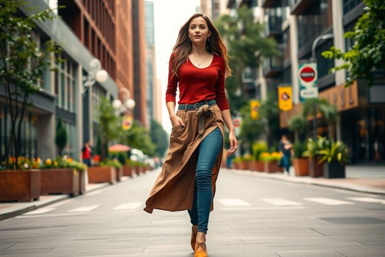 floriiasi.ro | Ghid pentru a purta fusta lungă peste pantaloni